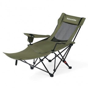Крісло-шезлонг складане Naturehike CNK2550JJ023 Nightfall T05 оливкове