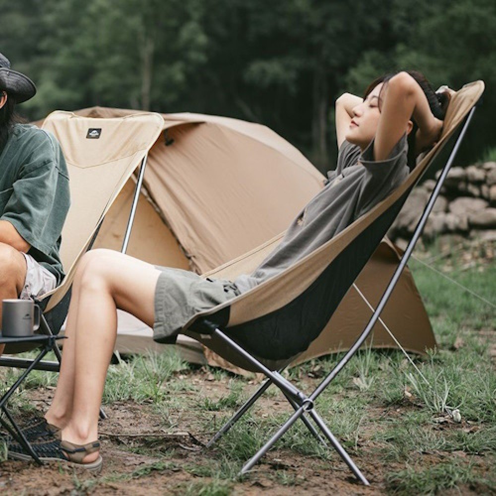 Крісло складане Naturehike YL06 NH18Y060-Z Alu Folding Moon Chair бежеве