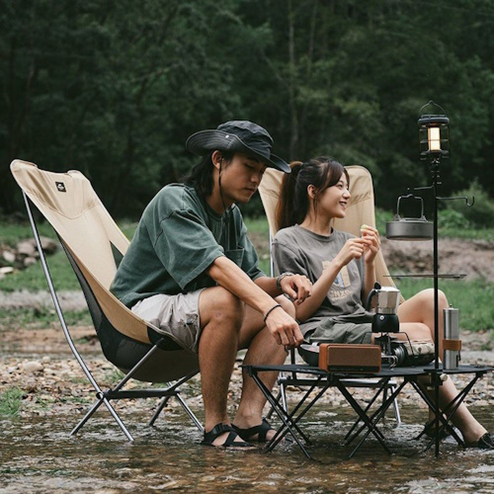 Крісло складане Naturehike YL06 NH18Y060-Z Alu Folding Moon Chair бежеве