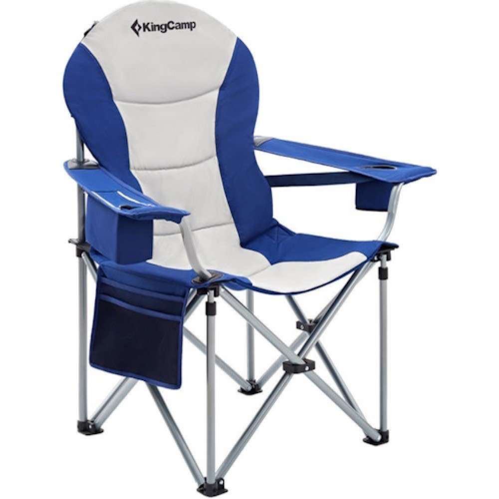 Крісло складне KingCamp Deluxe Hard Arms Chair KC3888 Navy Grey