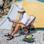 Крісло складне Naturehike Moon YL08 NH20JJ027 біло-помаранчеве