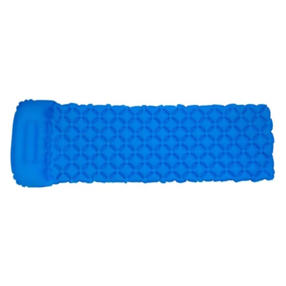 Килимок надувний з подушкою 190-55-3 см Lugi SJ-0084BL синій