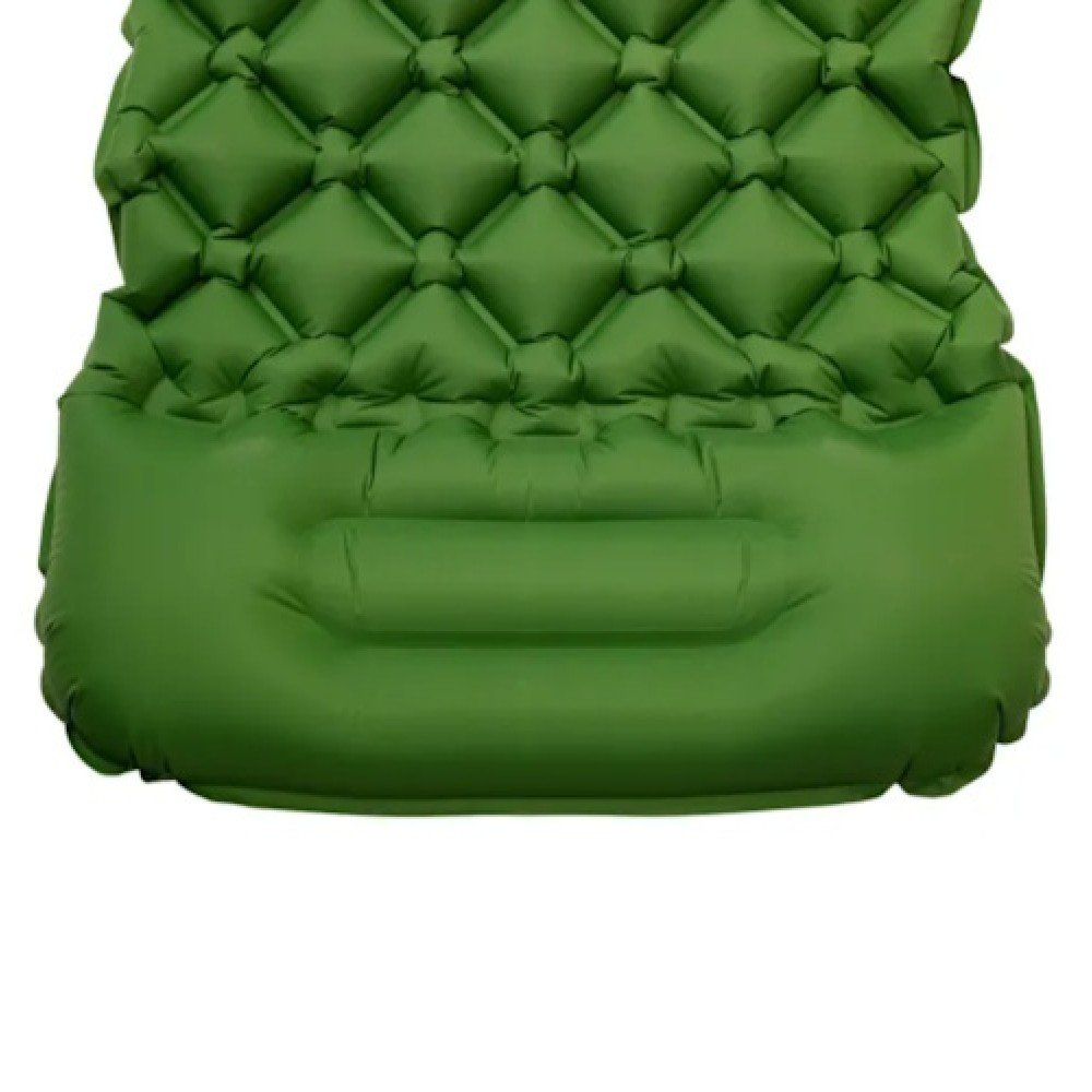 Килимок надувний з подушкою 190-55-3 см Lugi SJ-0084GR зелений