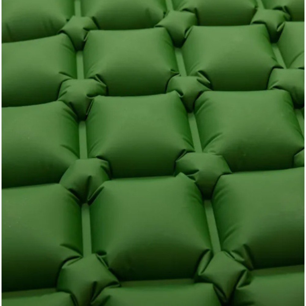 Килимок надувний з подушкою 190-55-3 см Lugi SJ-0084GR зелений