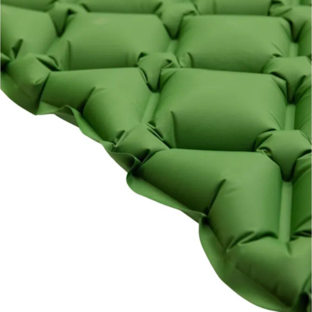 Килимок надувний з подушкою 190-55-3 см Lugi SJ-0084GR зелений