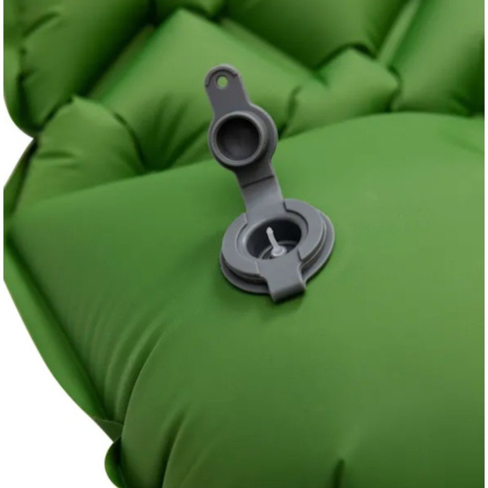 Килимок надувний з подушкою 190-55-3 см Lugi SJ-0084GR зелений