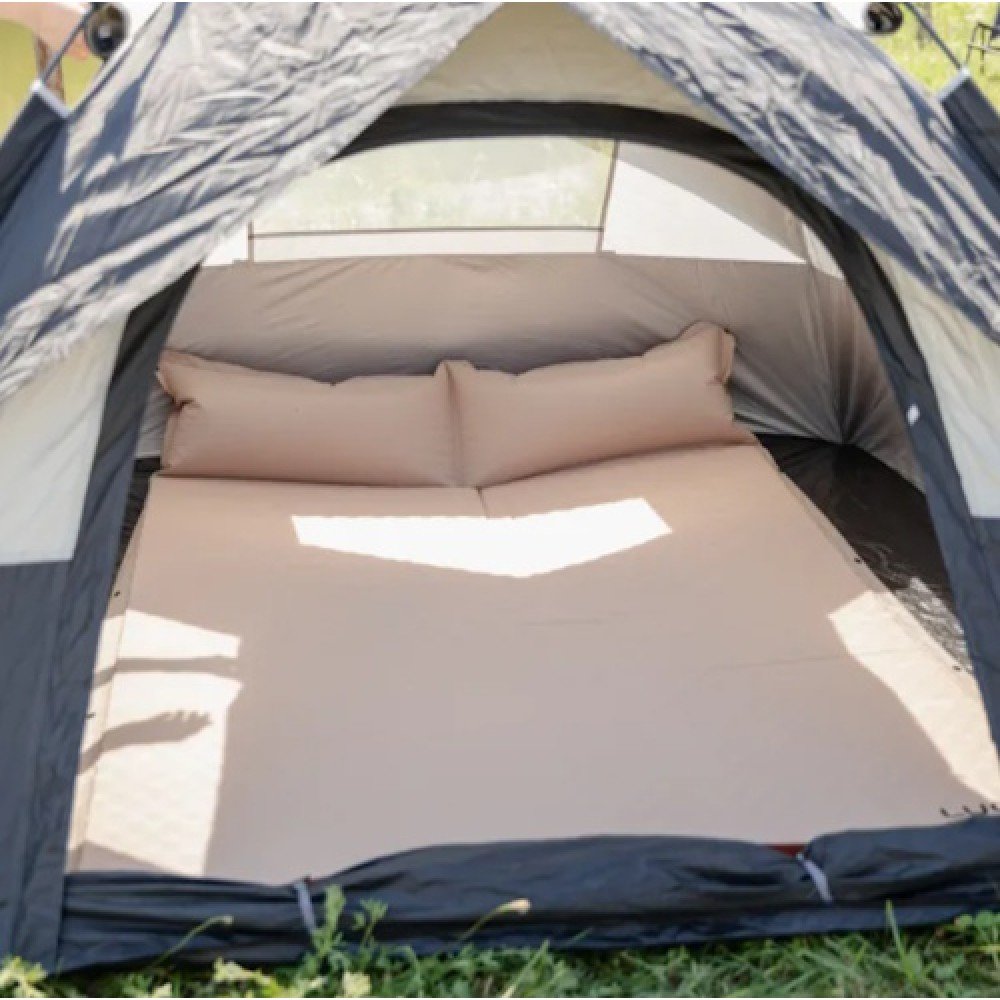 Килимок самонадувний двомісний з подушками 190-130-3 см Lugi LU-027