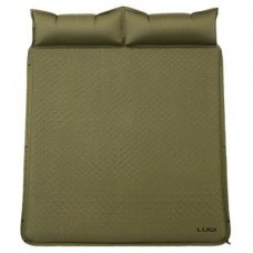 Килимок самонадувний двомісний з подушками 190-130-3 см Lugi LU-027