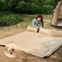 Килимок самонадувний двомісний з подушкою Naturehike CNK2300DZ014 бежевий