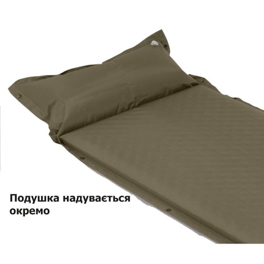 Килимок самонадувний Naturehike CNK2300DZ014 темно-зелений 3 см