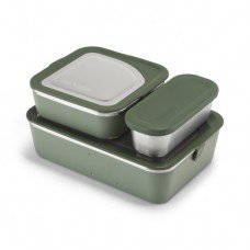 Набір ланчбоксів Klean Kanteen Rise Food Box Family Set Sea Spray 3 шт