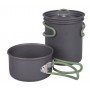 Набір посуду Bo-Camp Explorer 2 Pieces Hard Anodized Anthracite Green