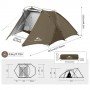Намет двомісний Naturehike CNK2300ZP040 коричневий