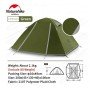 Намет двомісний Naturehike P-Series NH18Z022-P 210T/65D темний хакі