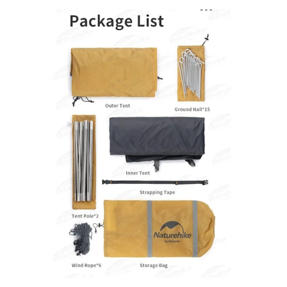 Намет двомісний Naturehike P-Series NH18Z022-P 210T/65D темно-синій