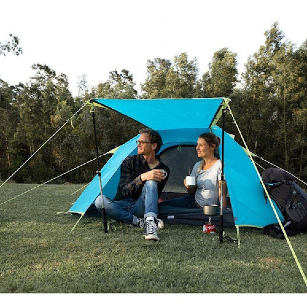 Намет тримісний Naturehike P-Series NH18Z033-P 210T/65D блакитний