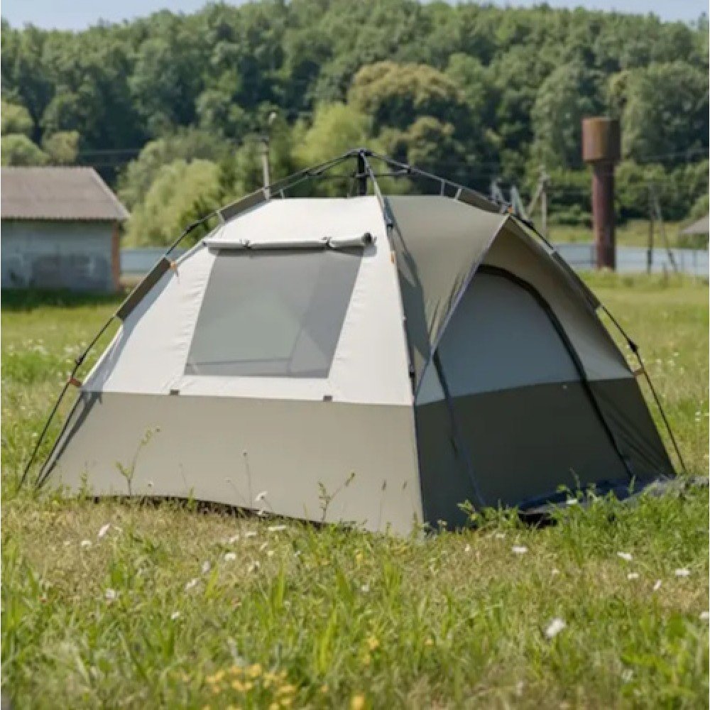 Намет тримісний з автоматичним каркасом Lugi LU-0016GR зелений