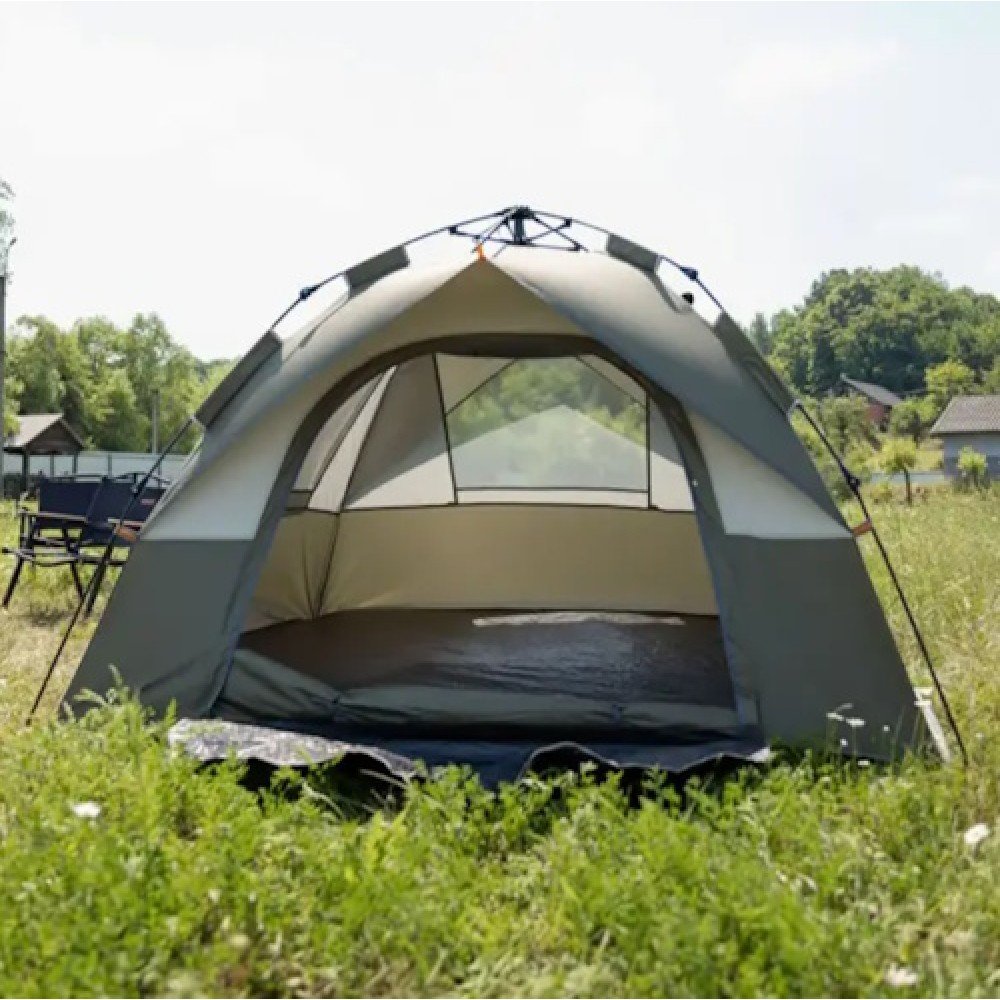 Намет тримісний з автоматичним каркасом Lugi LU-0016GR зелений