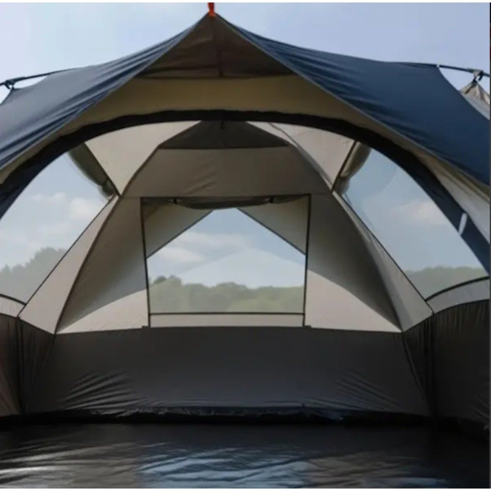 Намет тримісний з автоматичним каркасом Lugi LU-016B чорний