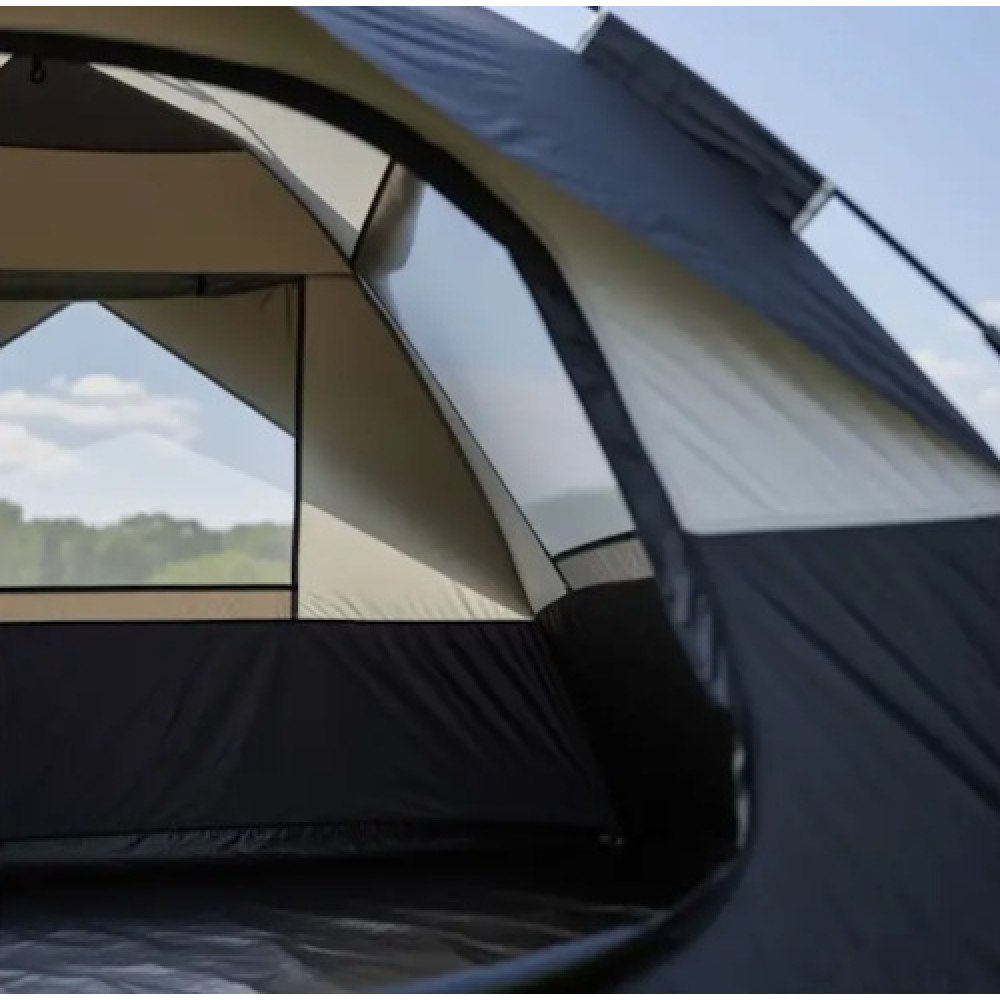 Намет тримісний з автоматичним каркасом Lugi LU-016B чорний