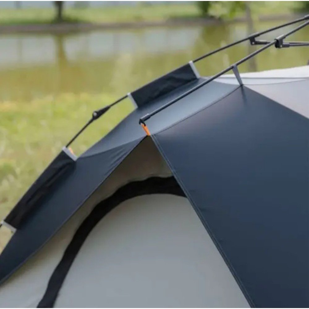 Намет тримісний з автоматичним каркасом Lugi LU-016B чорний