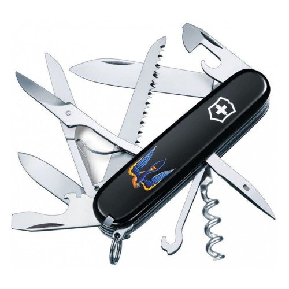 Ніж складний Victorinox HUNTSMAN UKRAINE Тризуб-Ластівка 1.3713.3_T1230u