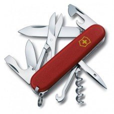 Ніж Victorinox Climber MAT 1.3703_M0008p червоний матовий лак жовтий логотип