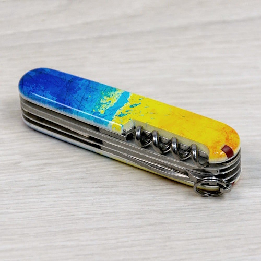 Ніж Victorinox Huntsman Ukraine жовто-блакитний 1.3713.7_T3100pw