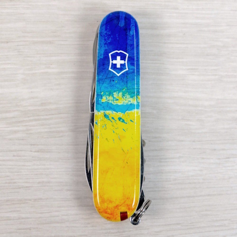 Ніж Victorinox Huntsman Ukraine жовто-блакитний 1.3713.7_T3100pw