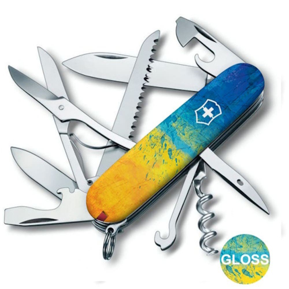 Ніж Victorinox Huntsman Ukraine жовто-блакитний 1.3713.7_T3100pw