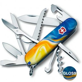 Ніж Victorinox Huntsman Ukraine жовто-блакитний 1.3713.7_T3250pw
