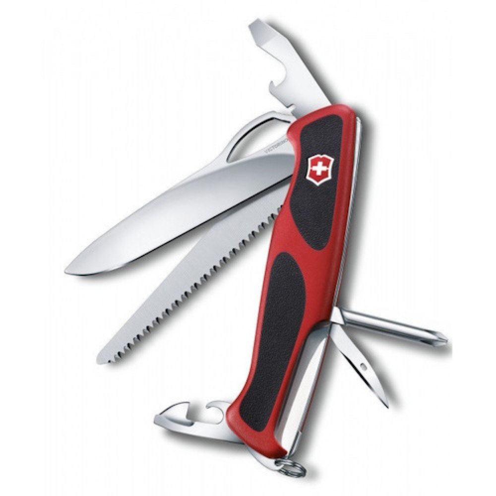 Ніж Victorinox Ranger Grip 78 червоно-чорний 0.9663.MC