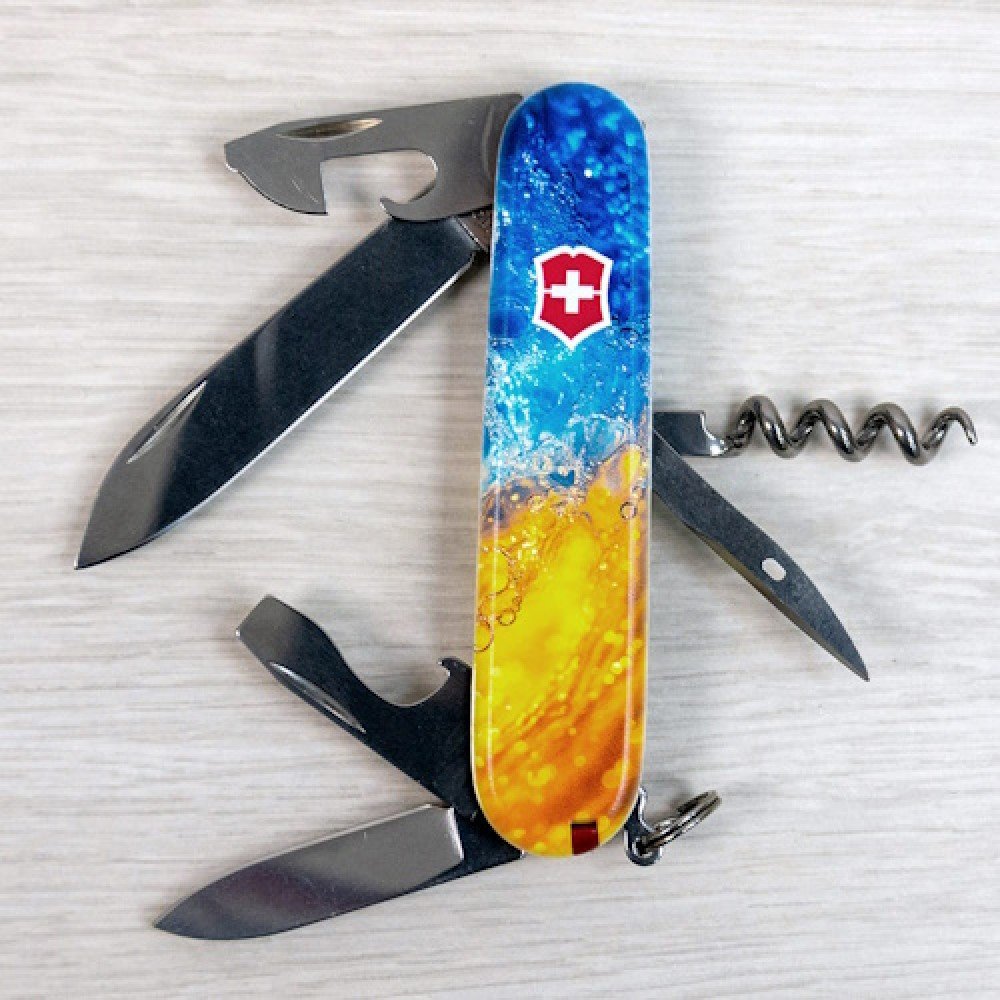 Ніж Victorinox Spartan Ukraine жовто-синій бризки 1.3603.7_T3160pw