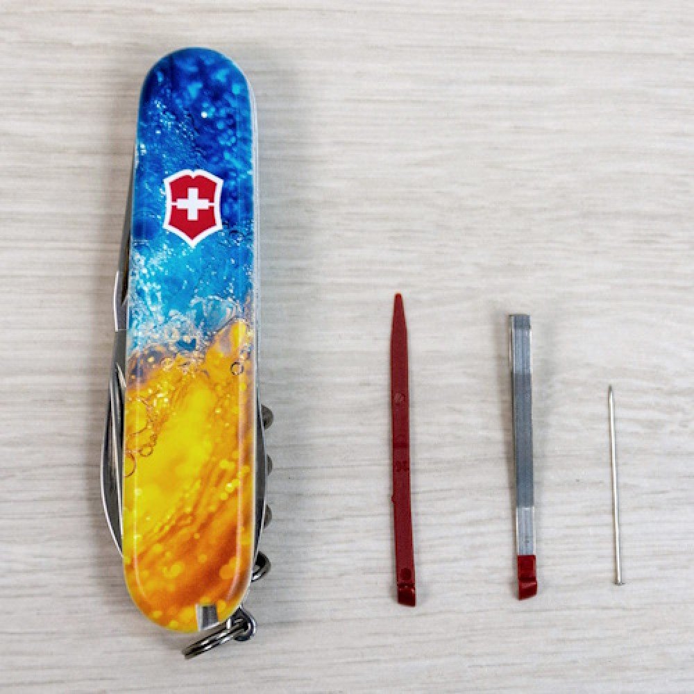 Ніж Victorinox Spartan Ukraine жовто-синій бризки 1.3603.7_T3160pw