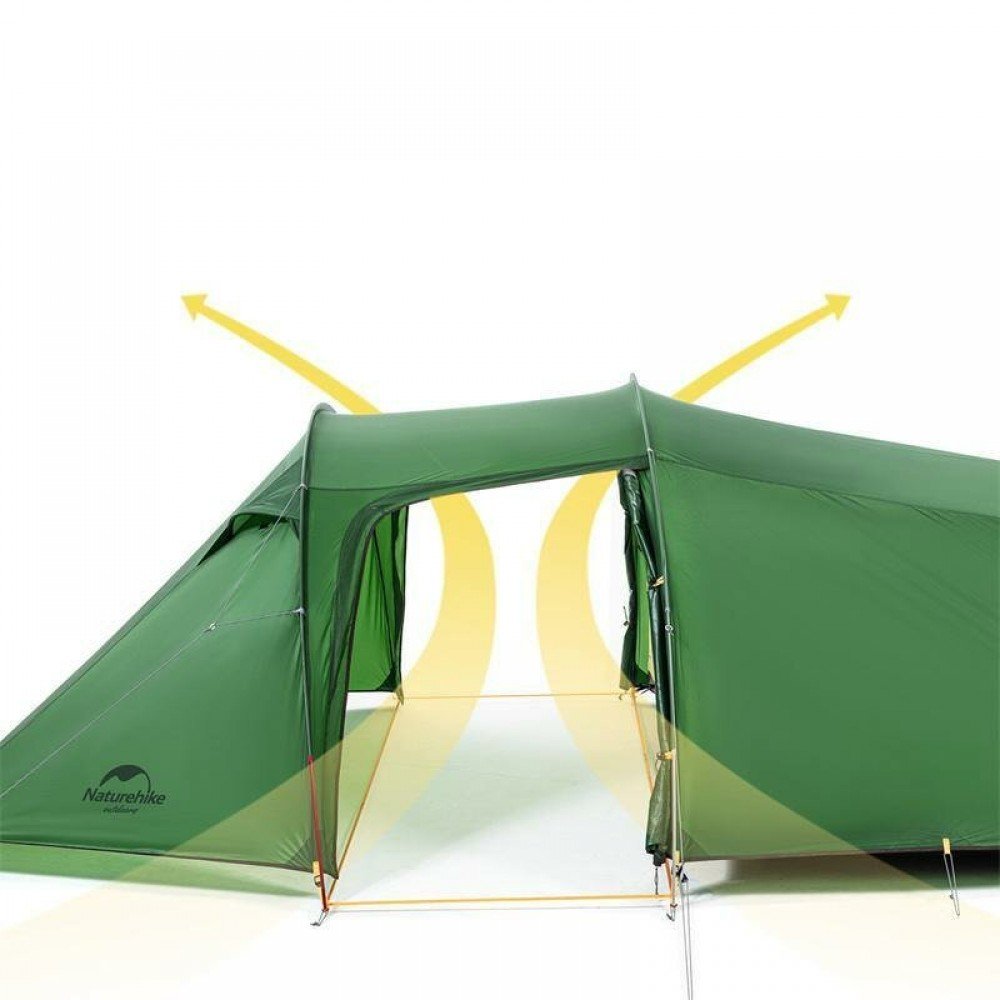 Намет двомісний Naturehike Opalus NH20ZP001 з футпринтом помаранчевий