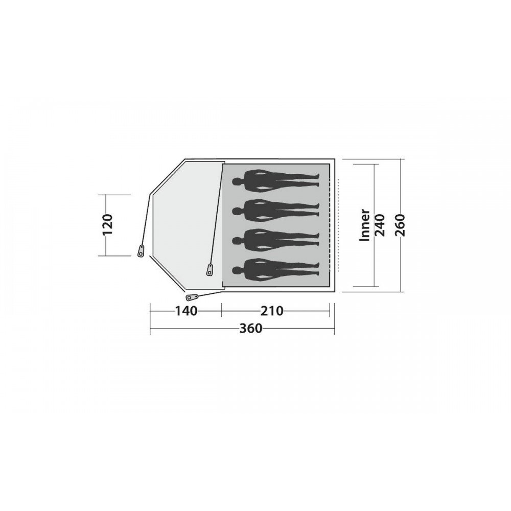 Намет EASY CAMP Blazar 400 Rustic Green (120385)