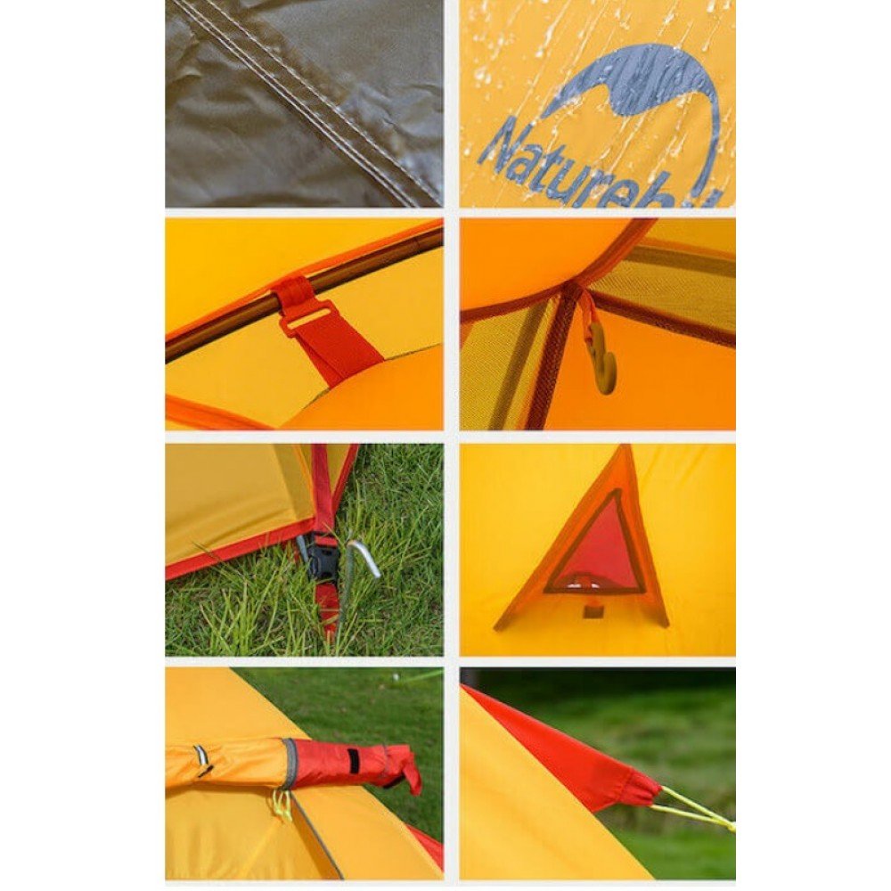Намет Naturehike P-Series NH18Z022-P двомісний помаранчевий