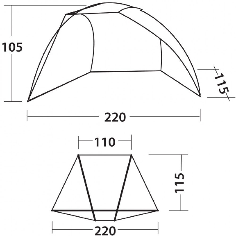 Намет пляжний Easy Camp Bay 50 Ocean Blue (120296)