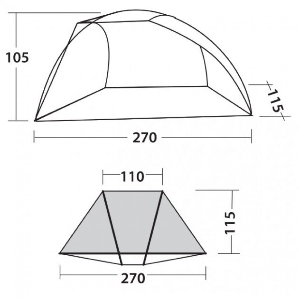 Намет пляжний Easy Camp Beach 50 Ocean Blue (120297)