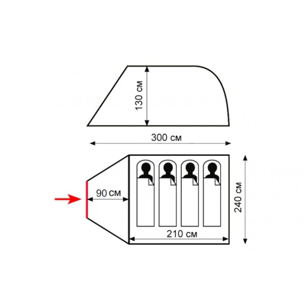 Намет Totem Summer 4 Plus V2 TTT-032