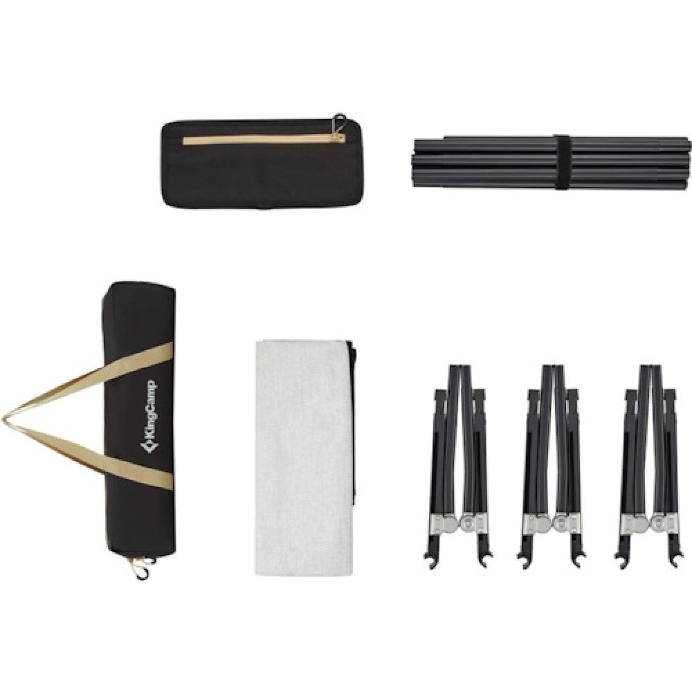 Розкладачка KingCamp KC2205 Extra Long Portable Ultralight Cot Grey