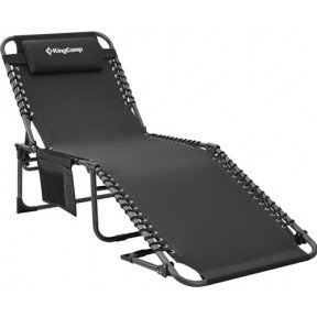 Розкладачка KingCamp KC2419 Folding Chaise Lounge Chairs Black