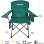 Розкладний стілець KingCamp KC2141 Oversized Outdoor Camping Folding Chair Green