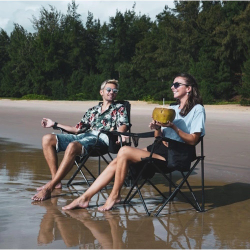 Розкладний стілець KingCamp KC2141 Oversized Outdoor Camping Folding Chair Green