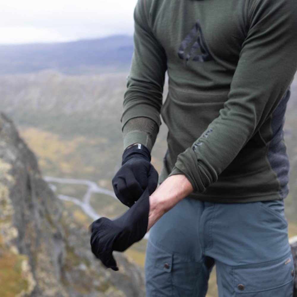 Рукавички Aclima HotWool Heavy Liner Gloves Jet Black