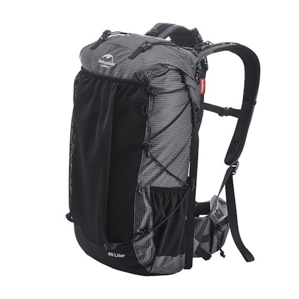Рюкзак туристичний Naturehike Rock 60+5 л NH19BP095 графіт в клітинку