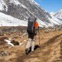 Рюкзак туристичний Naturehike Rock 60+5 л NH19BP095 графіт в клітинку