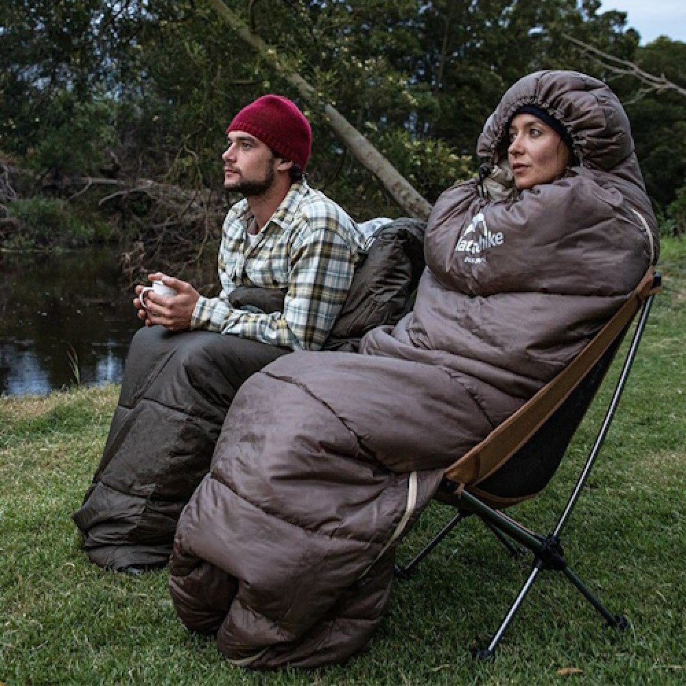 Спальник з капюшоном Naturehike U250S NH20MSD07 лівий коричневий