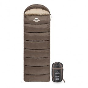 Спальник з капюшоном Naturehike U250S NH20MSD07 лівий коричневий