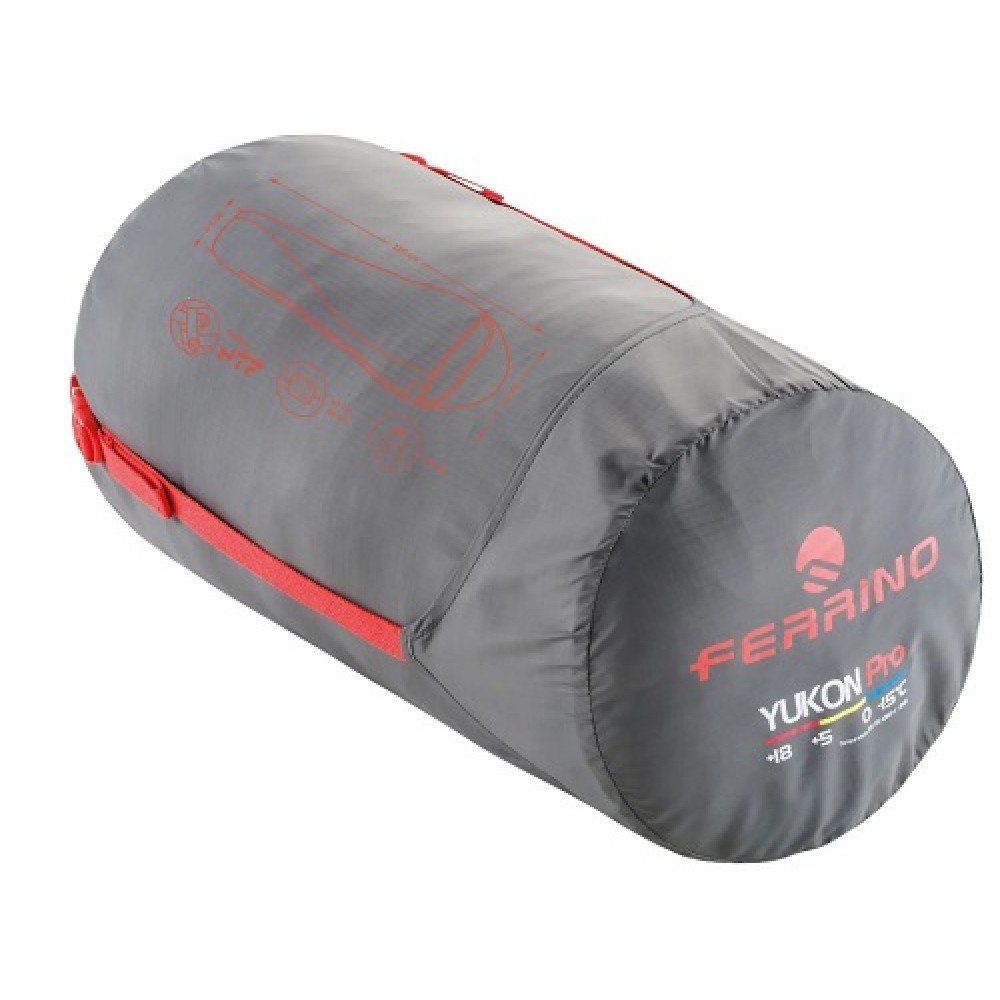 Спальний мішок Ferrino Yukon Pro Scarlet Red/Grey Left (86359IAA)